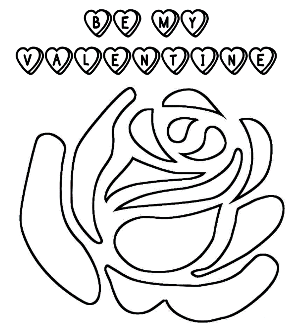 Perfect Valentines Coloring Page