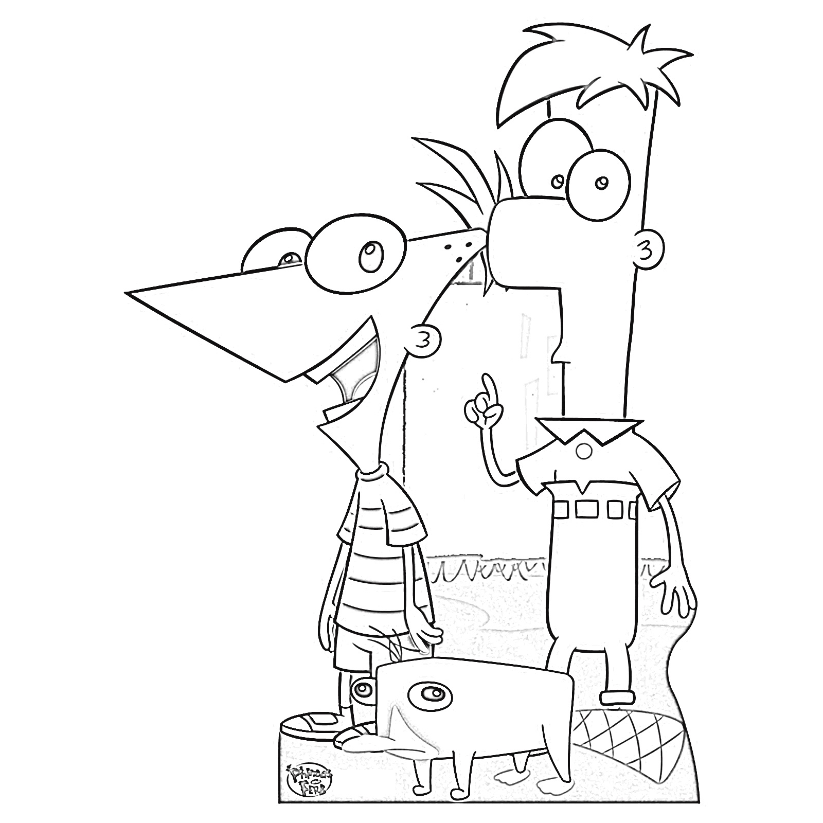 Phineas and Ferb Printables Coloring Page