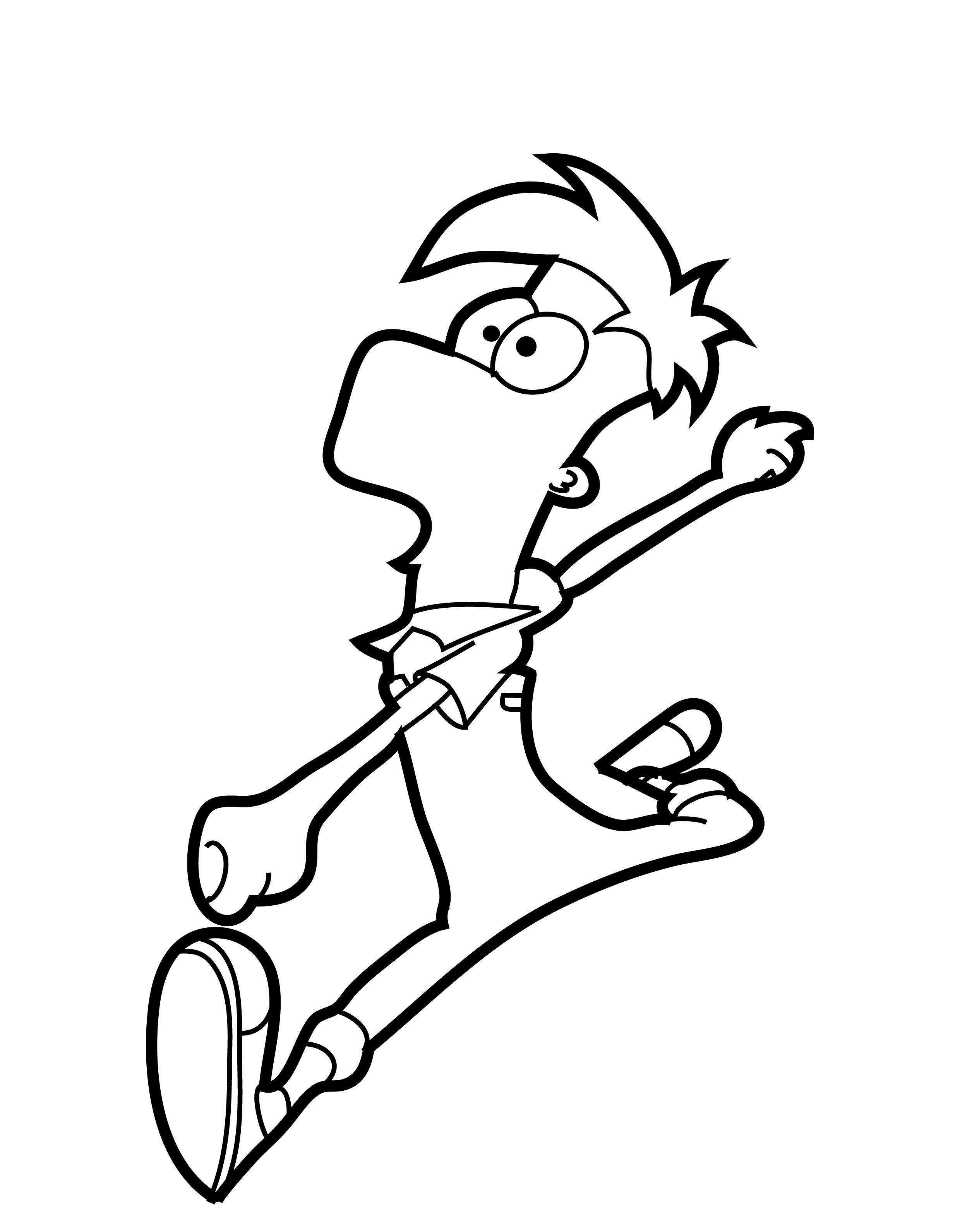 Phineas and Ferbs Images Coloring Page