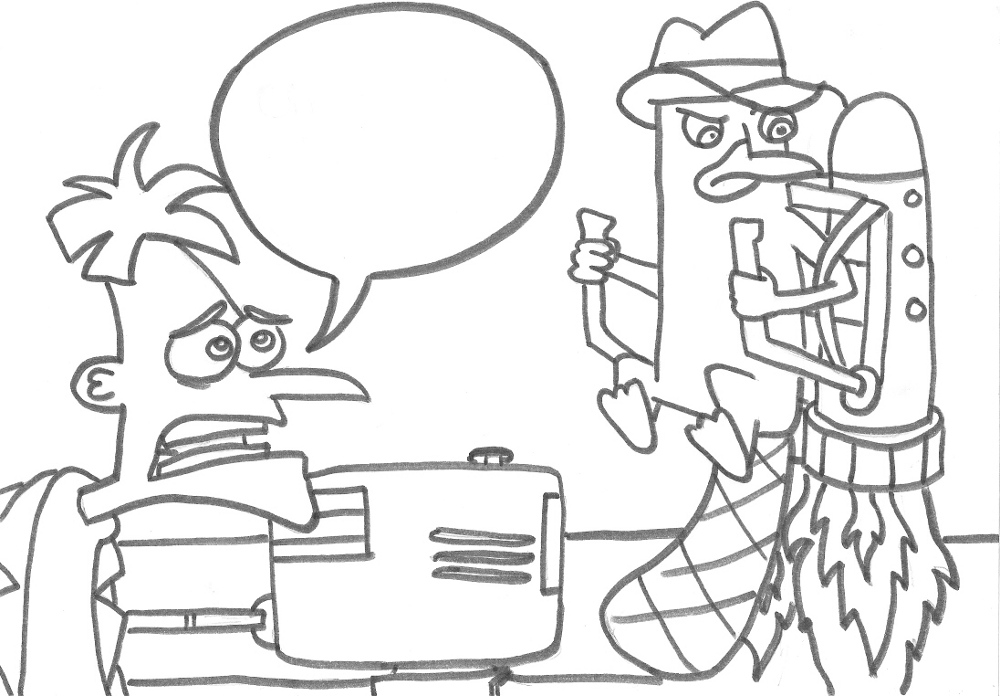 Phineas and Ferbs To Print Coloring Page