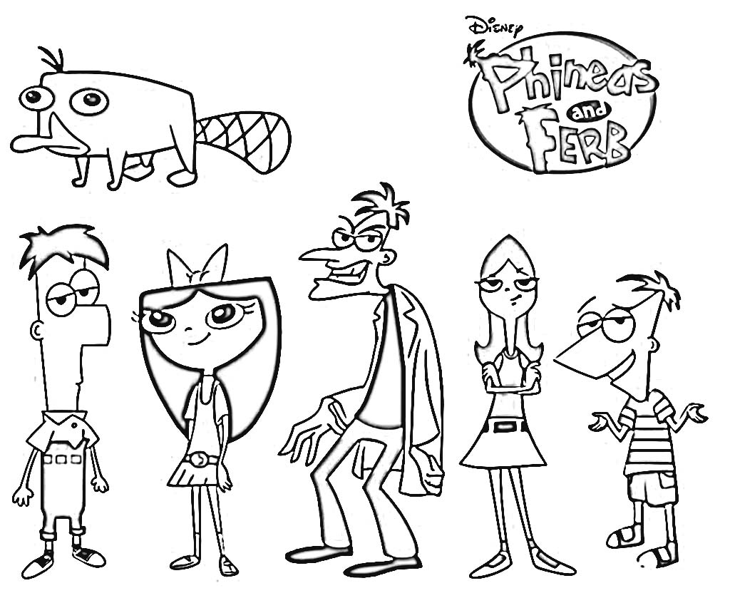 Phineas and Ferbs Coloring Page
