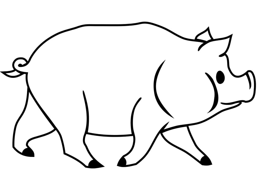 Pig 4 Coloring Page