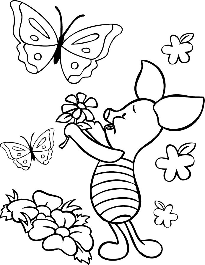 piglet coloring page