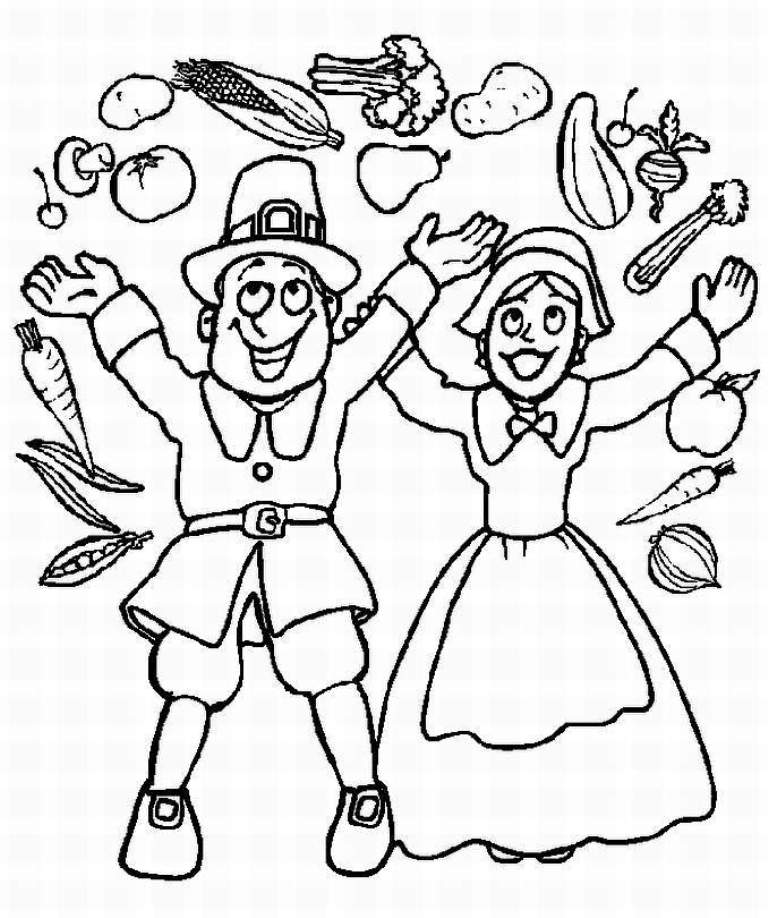 Pilgrim Boy And Girl Thanksgiving S To Print3b5d