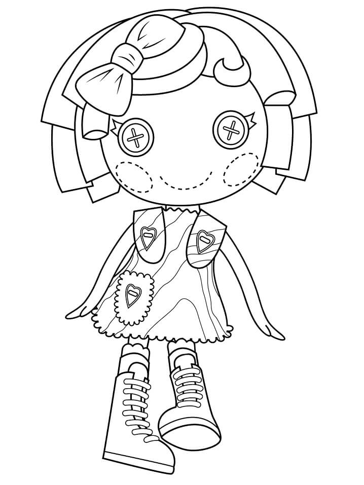 Pillow Featherbed Lalaloopsy Coloring Page
