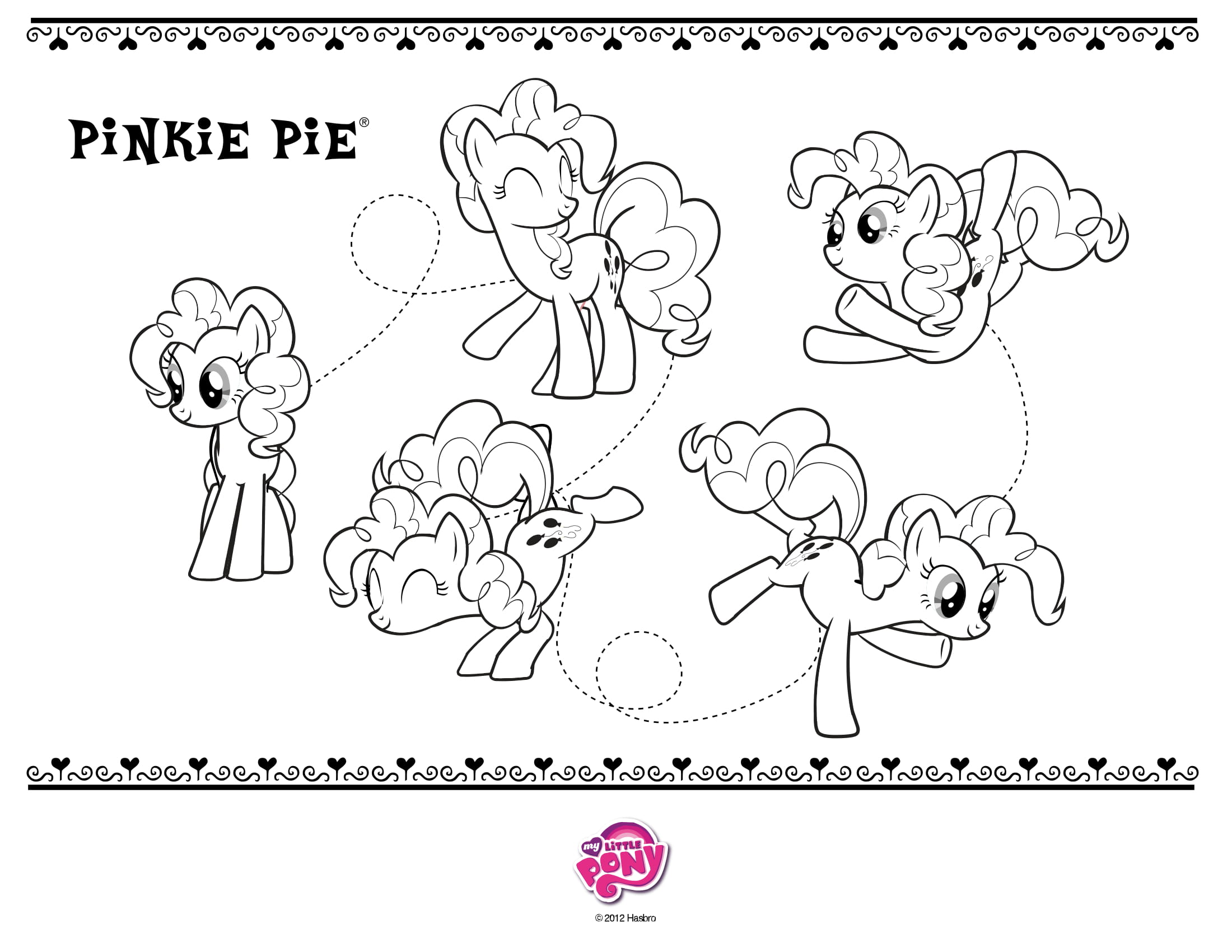 Pinkie Pie My Little Pony Coloring Page
