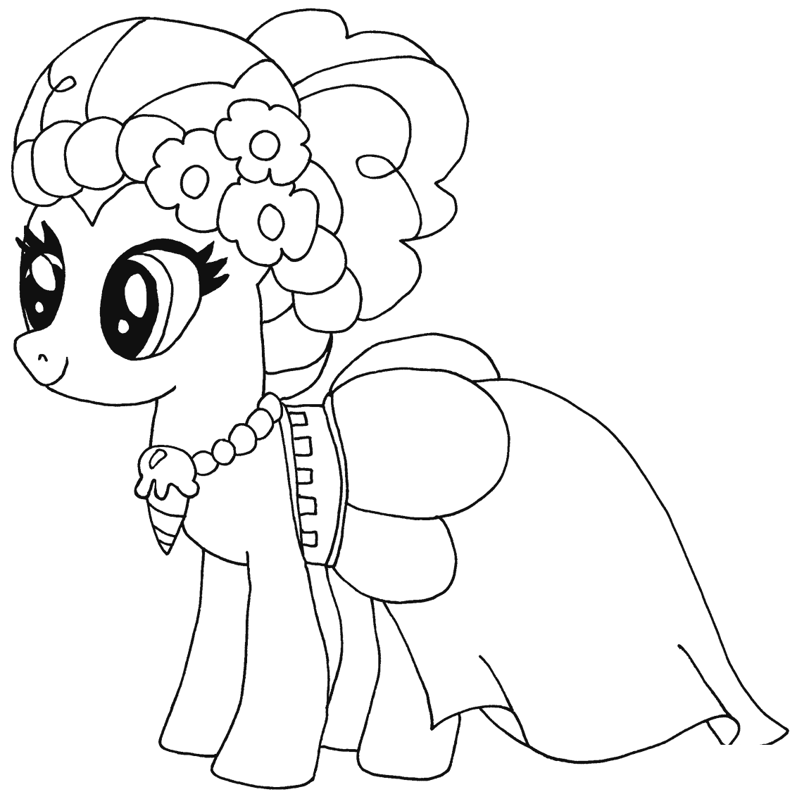 Pinkie Pie My Little Pony Coloring Pages   Coloring Cool