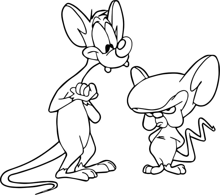 Pinky and the Brain 1 Coloring Page