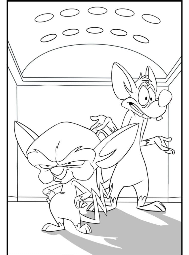 Pinky and the Brain 2 Coloring Page