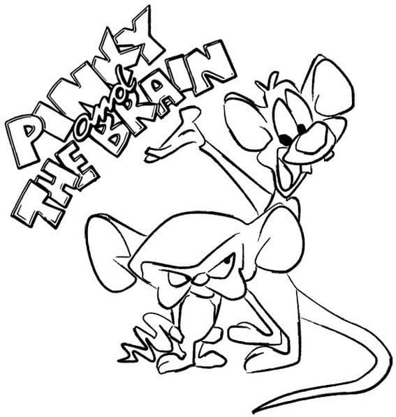 Pinky and the Brain 3 Coloring Page