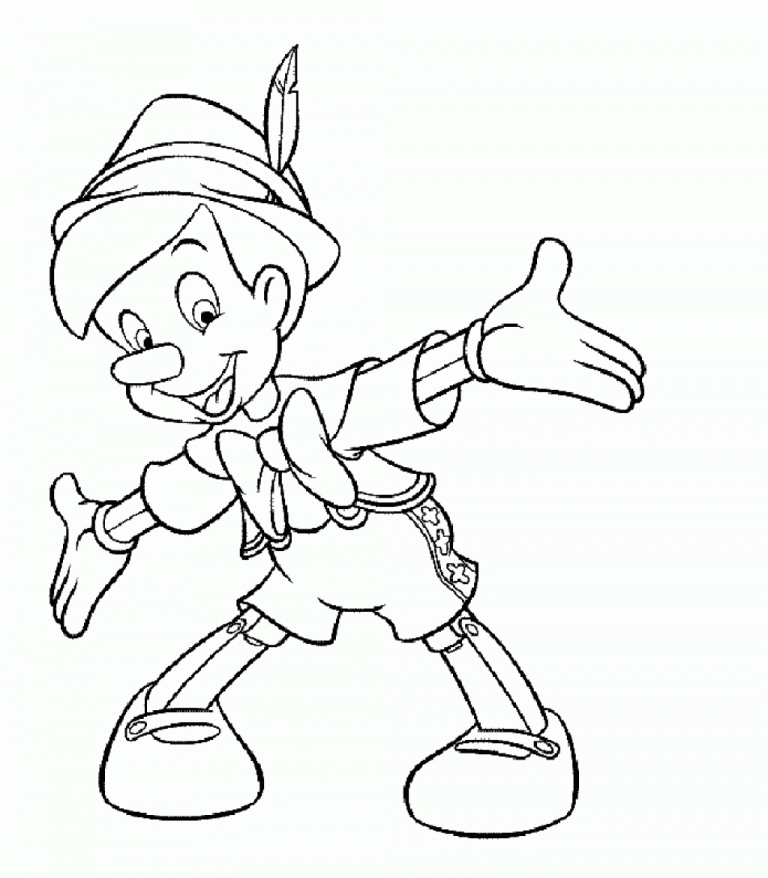 Pinocchio 2 Coloring Page