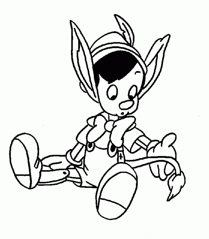 Pinocchio 4 Coloring Page