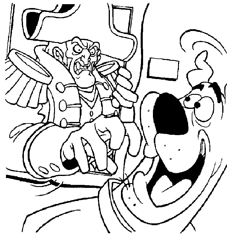 Pirate And A Dog Coloring Page