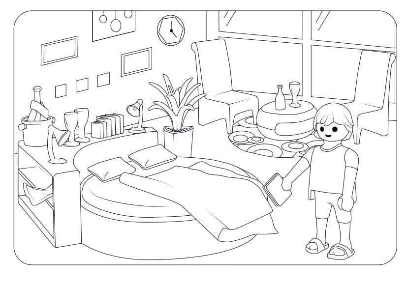 Playmobil 1 Coloring Page