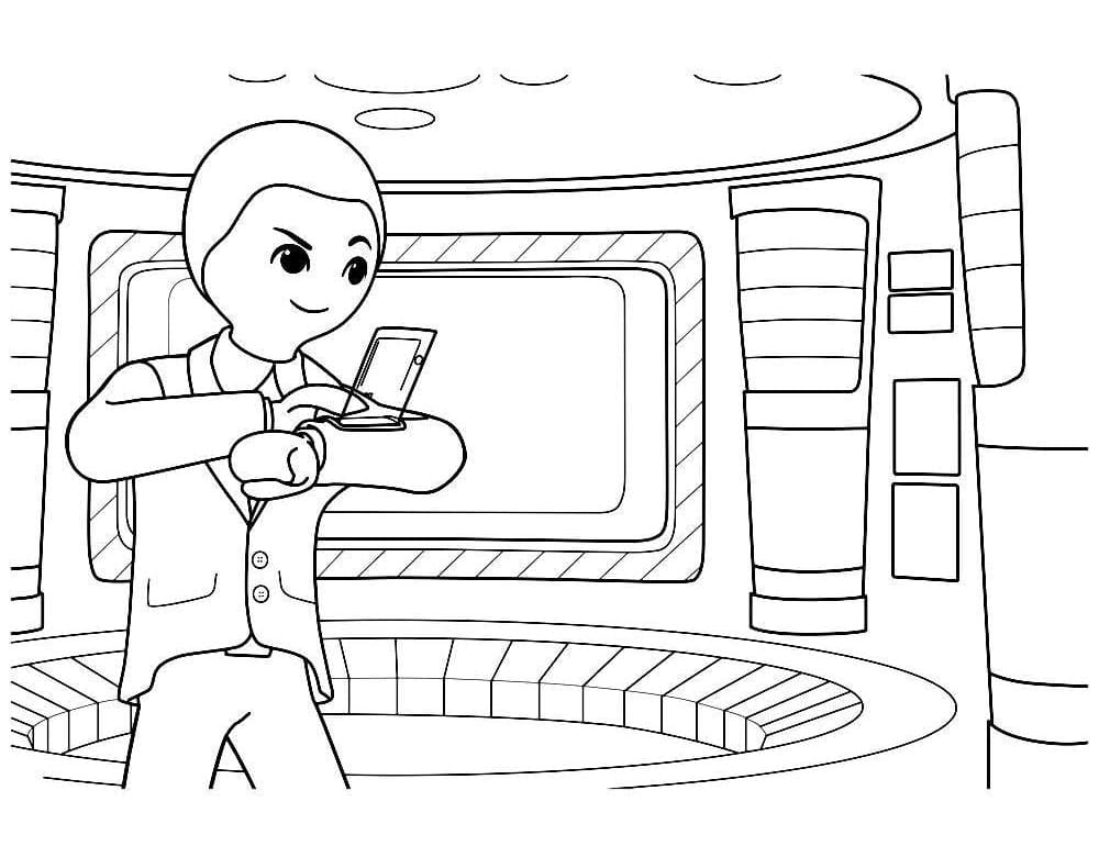 Playmobil 3 Coloring Page