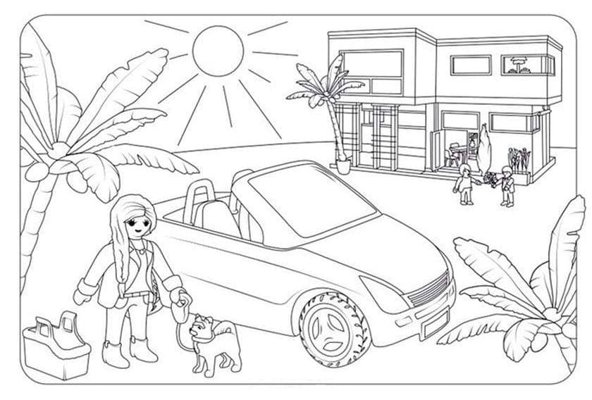 Playmobil 4 Coloring Page