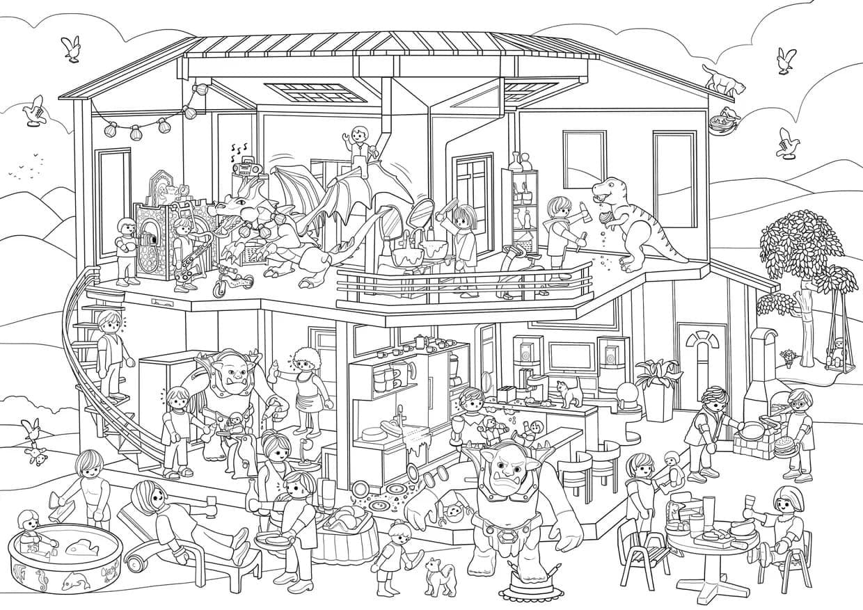 Playmobil 5 Coloring Page