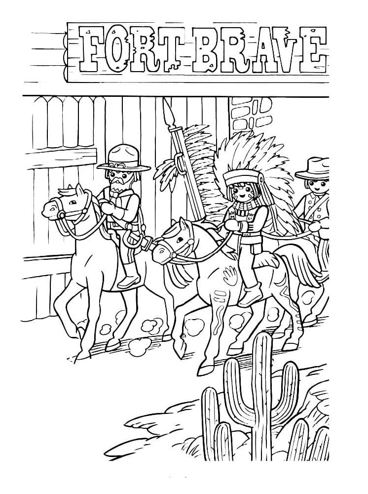 Playmobil 6 Coloring Page