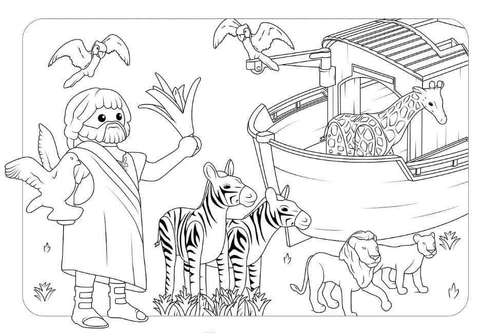 Playmobil 8 Coloring Page