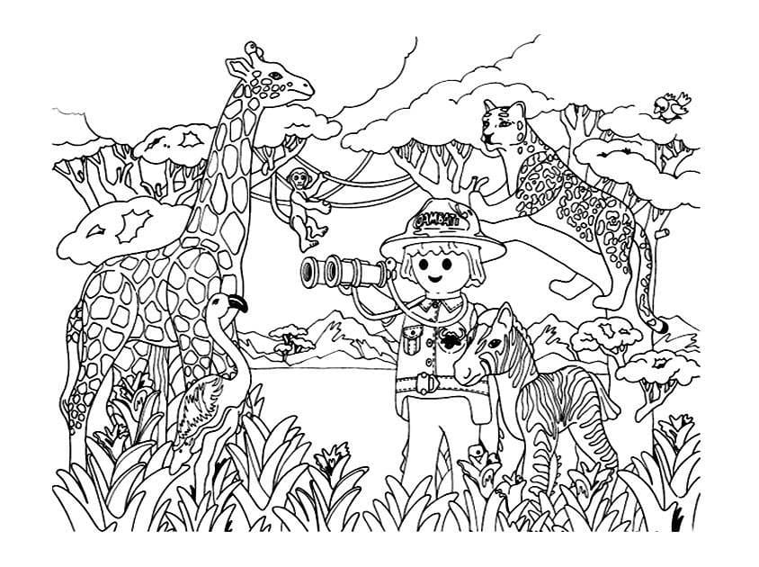 Playmobil Animals Coloring Page