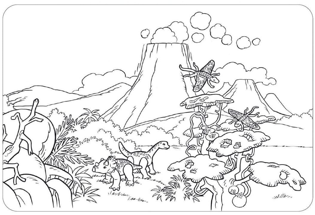 Playmobil Dinosaurs Coloring Page