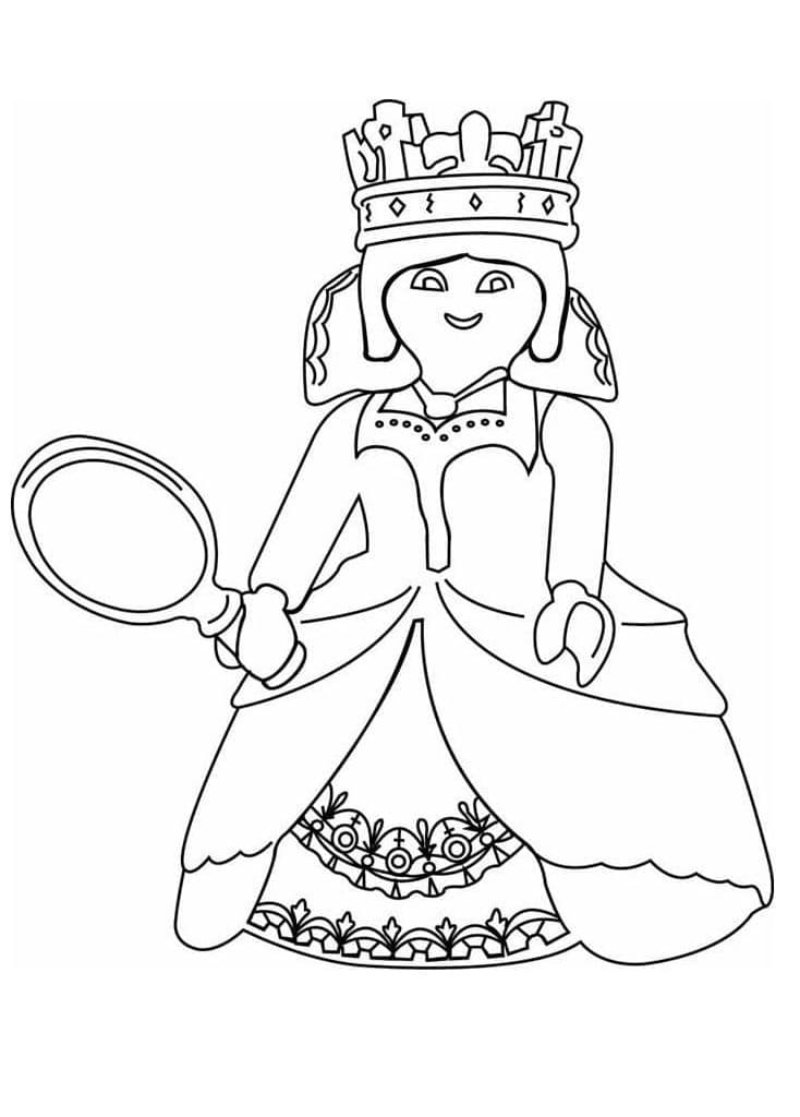 Playmobil Queen Coloring Page
