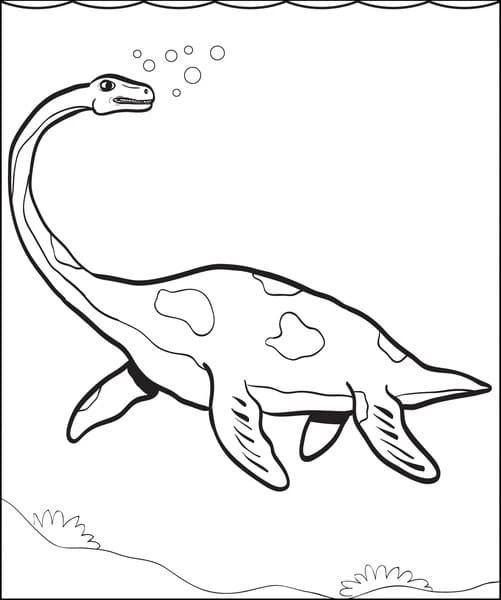Plesiosaurus Under Water