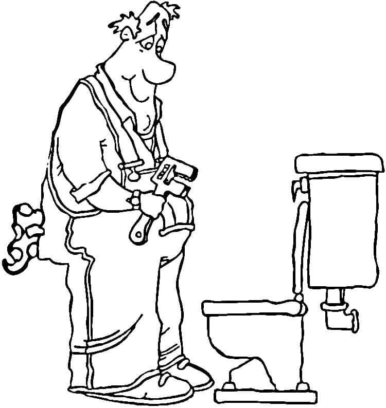 Plumber and Toilet