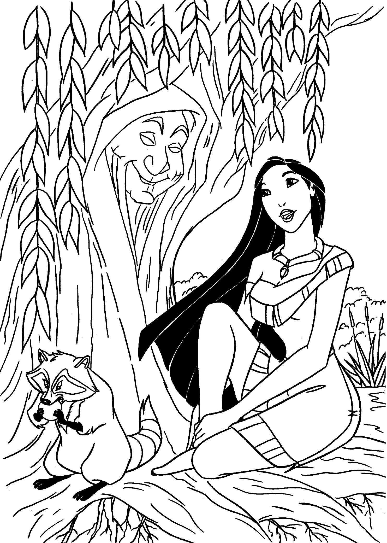 Pocahontas And Grandmother Willow