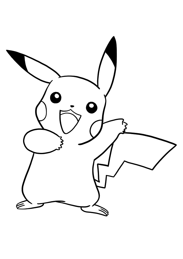 Pokemon Pikachu Coloring Page