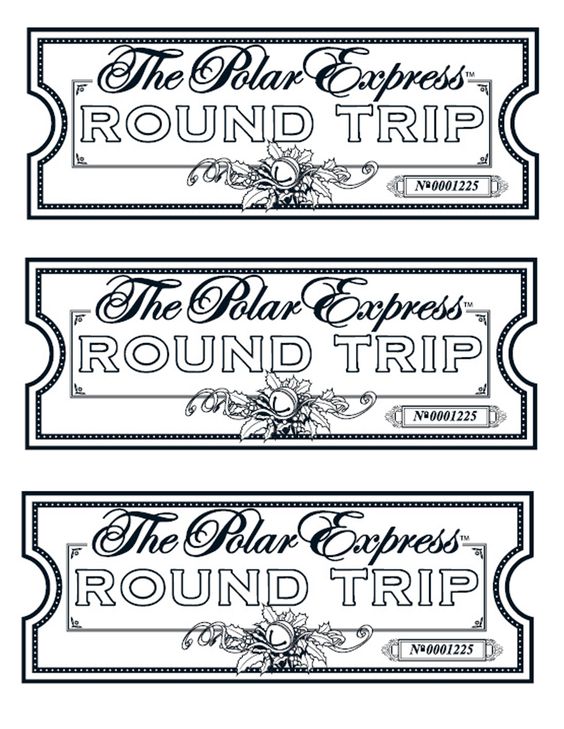 Polar Express Printable Tickets