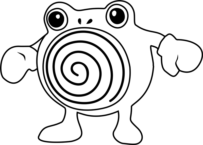 Poliwhirl Pokemon Coloring Page