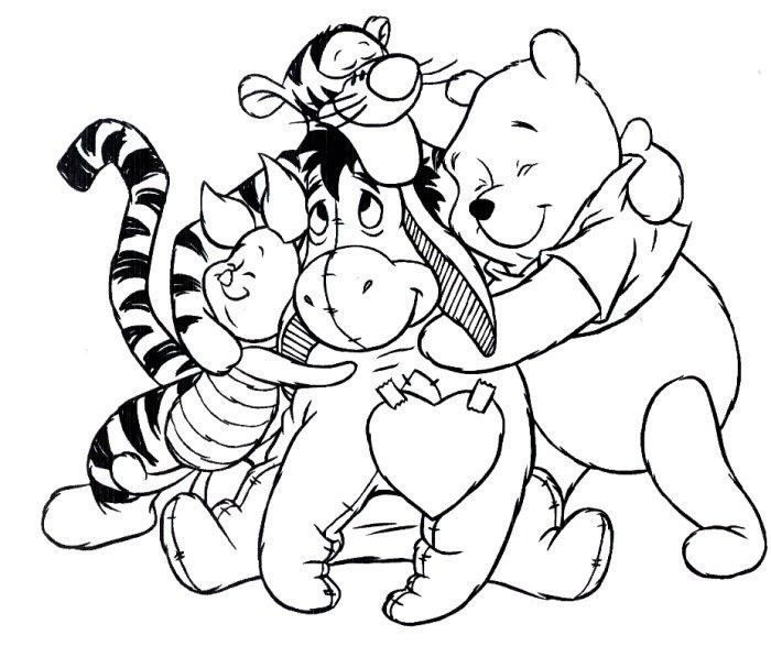 Pooh And Friends Hugging Each Other23a1