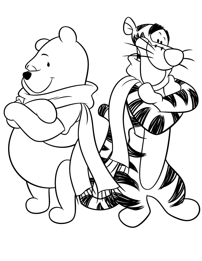Pooh And Tigger Winter