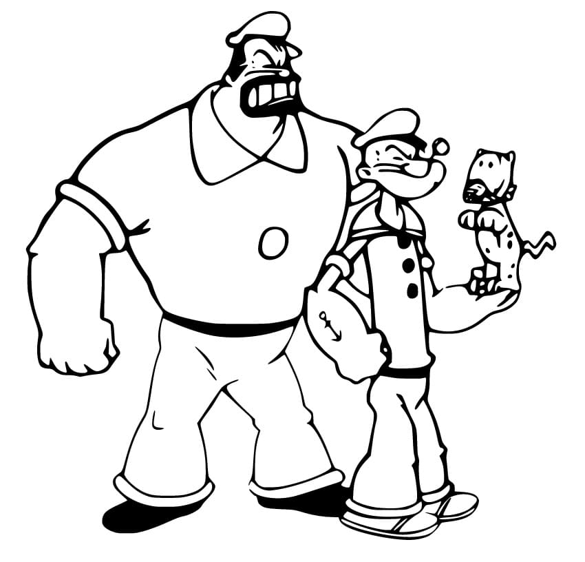 Popeye and Bluto