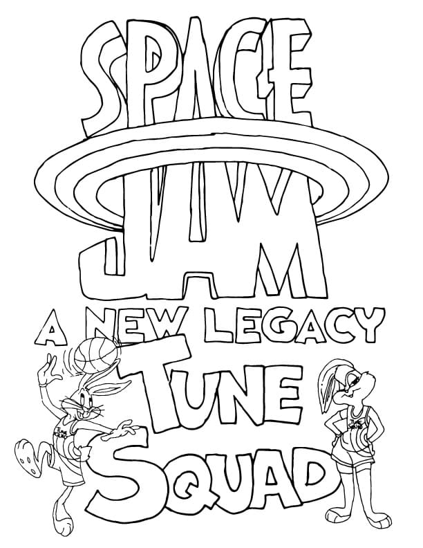 Poster Space Jam A New Legacy Coloring Page