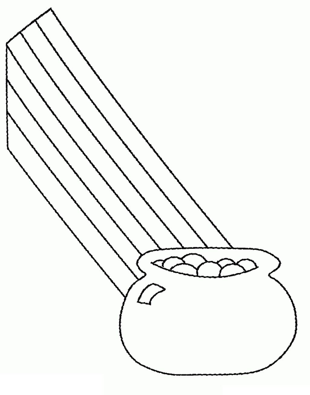 Pot of Gold 13 Coloring Page