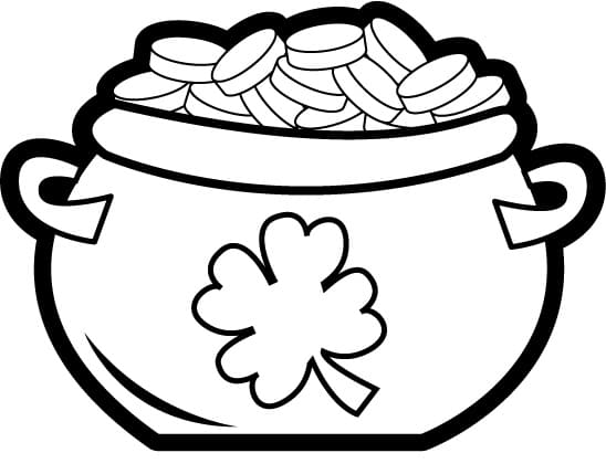 Pot of Gold 17 Coloring Page