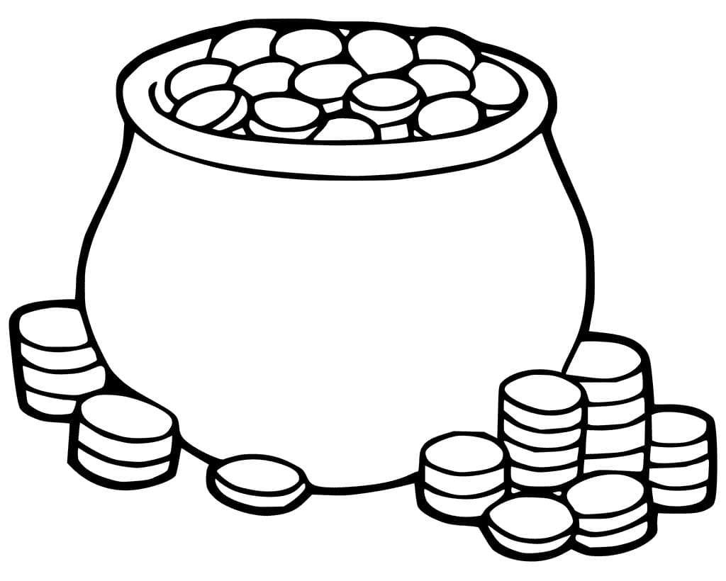 Pot of Gold 19 Coloring Page