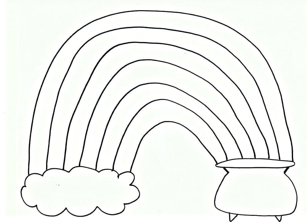 Pot of Gold 5 Coloring Page