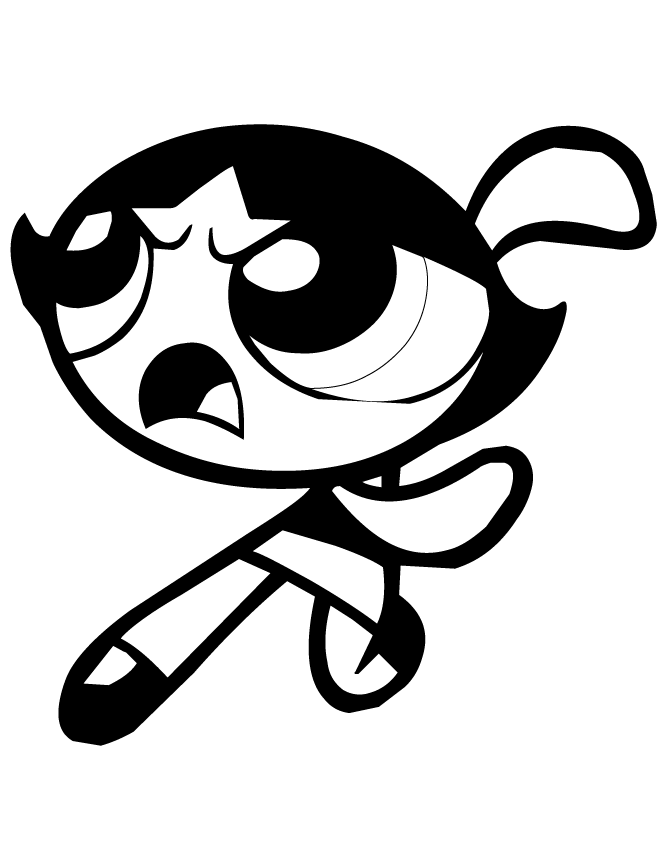 Powerpuff Girls Buttercup Coloring Page