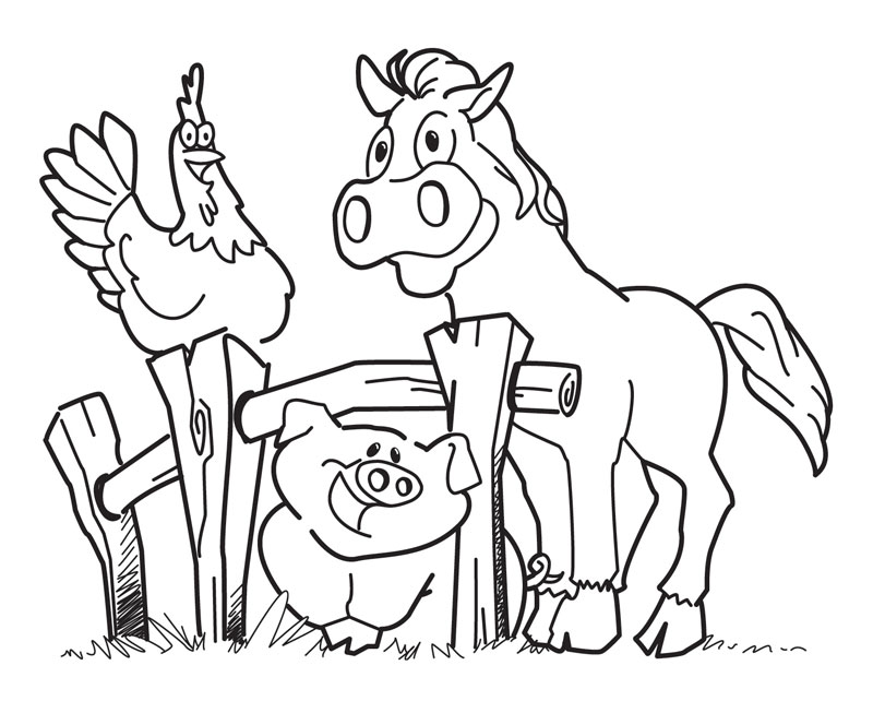 Preschool S Farm Animalsdc3a Coloring Page
