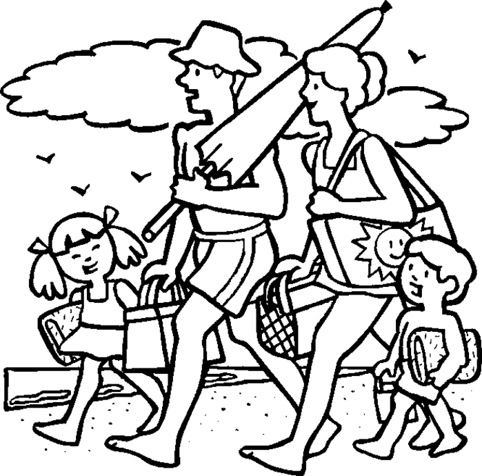 Preschool S Summer Fun With Family940c Coloring Page