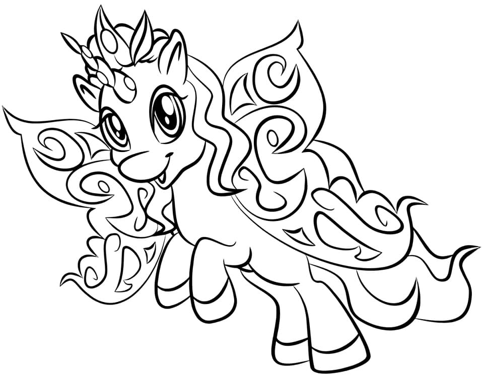 Pretty Filly Funtasia Coloring Page