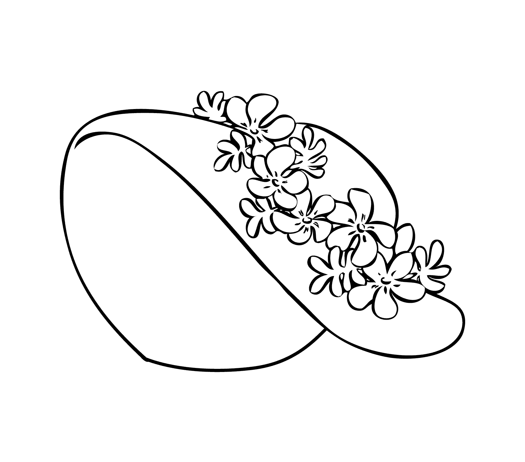 Pretty Girls Hat Coloring Page