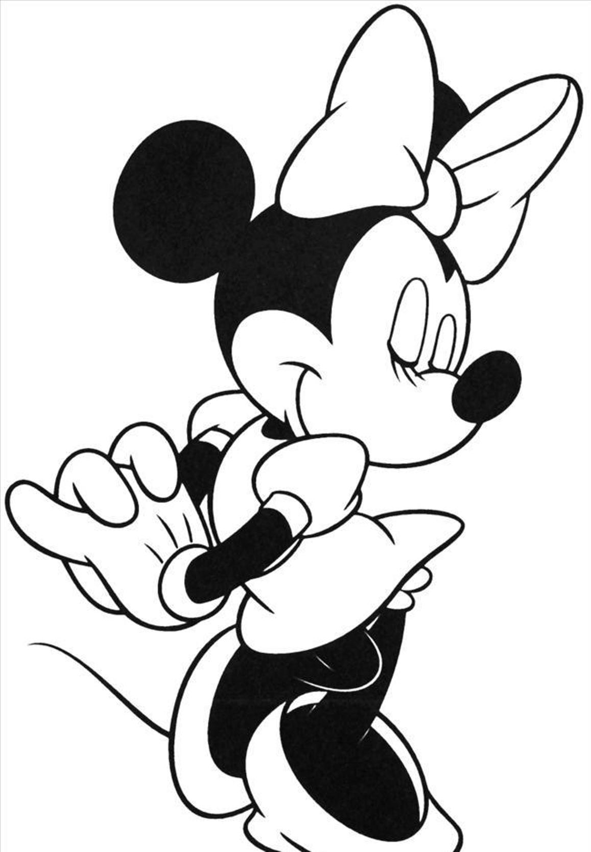 Pretty Minnie Mouse S47ee Coloring Page