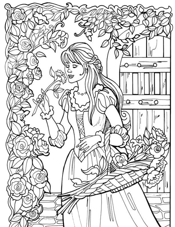 Pretty Princess Leonora Coloring Page