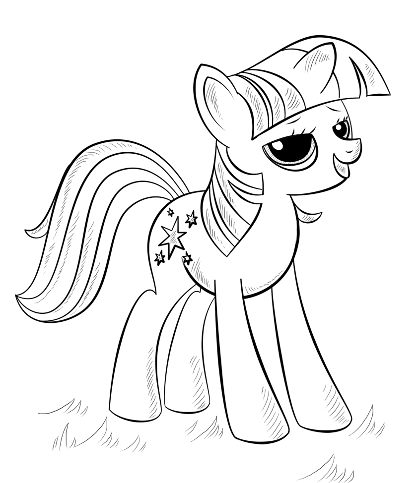 Princess Alicorn My Little Pony Coloring Page