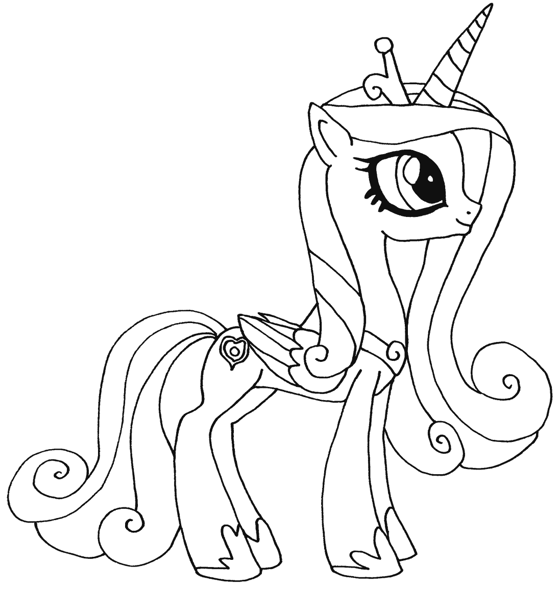 Princess Candance My Little Pony Coloring Page