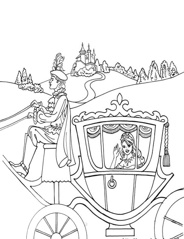 Princess Leonora is Smiling Coloring Page